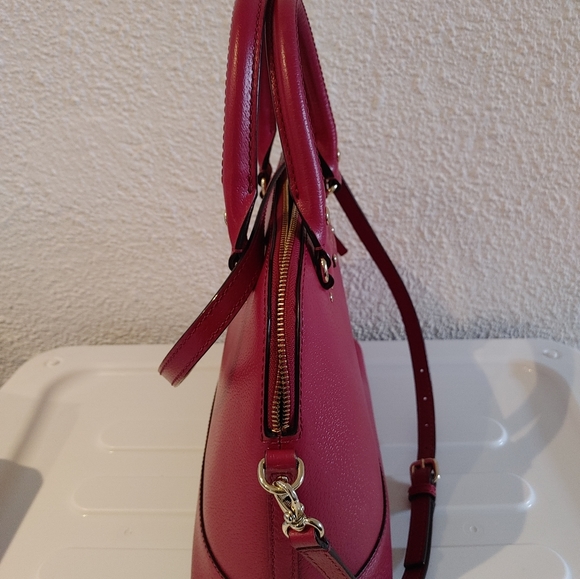 Red satchel purse - Picture 3 of 10